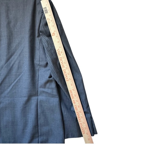 Ralph By Ralph Lauren Jacket Mens 50R Grey striped Wool Canada 3 Button - Picture 4 of 14